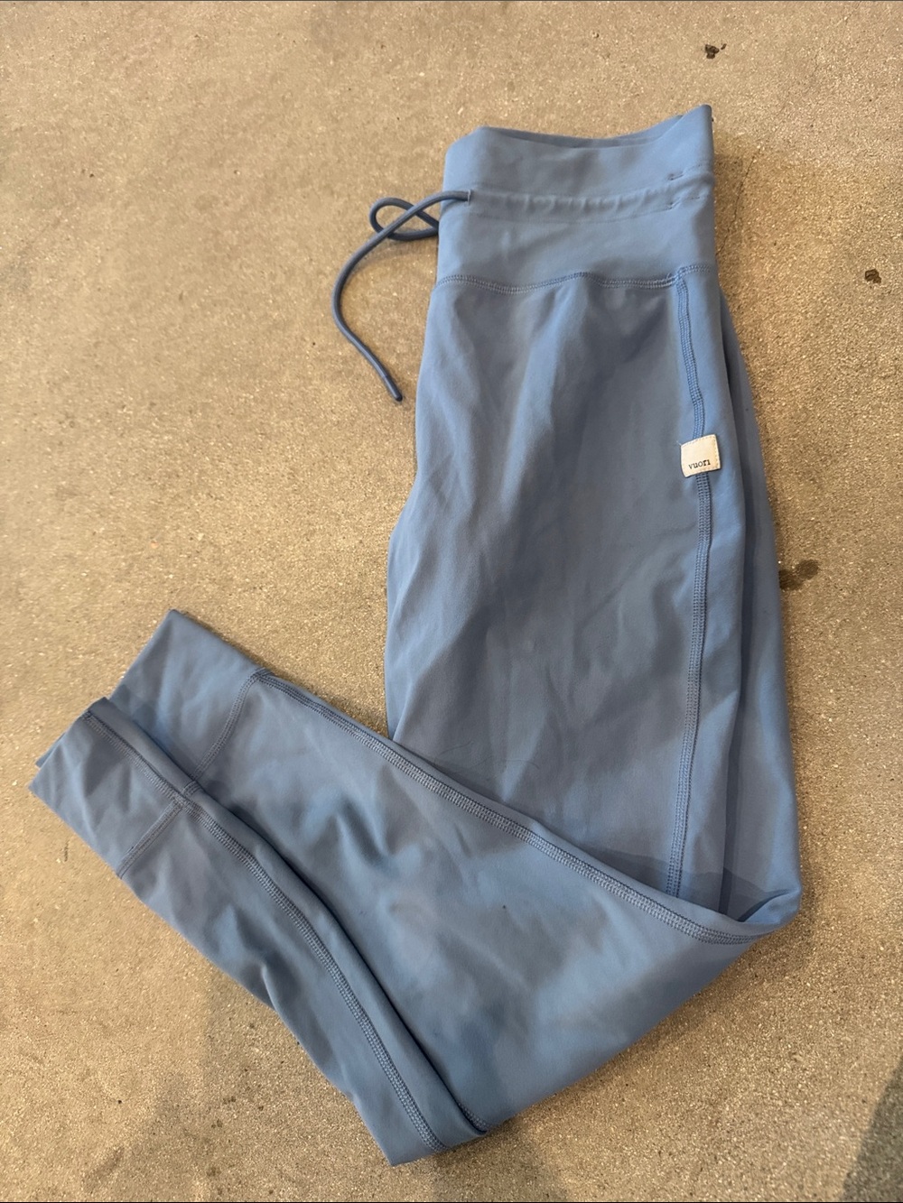 Vuori Kids Light Blue Performance Leggings